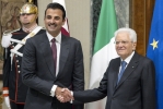 Il Presidente Mattarella incontra l'Emiro del Qatar in Visita di Stato in Italia