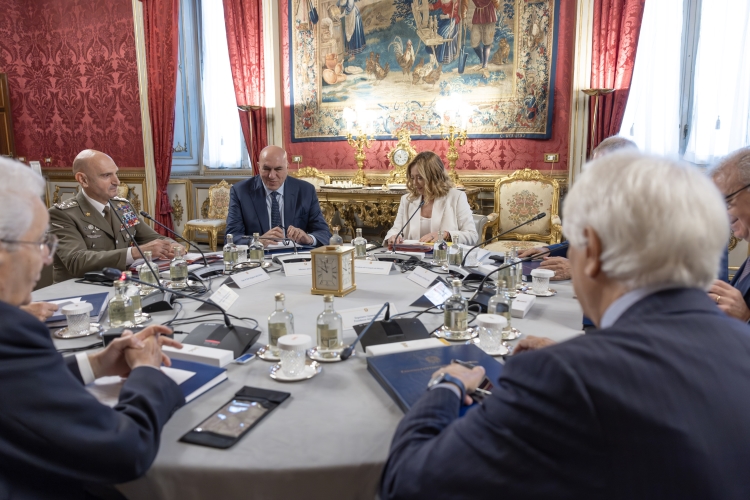Il Presidente Sergio Mattarella in occasione del Consiglio Supremo di Difesa
