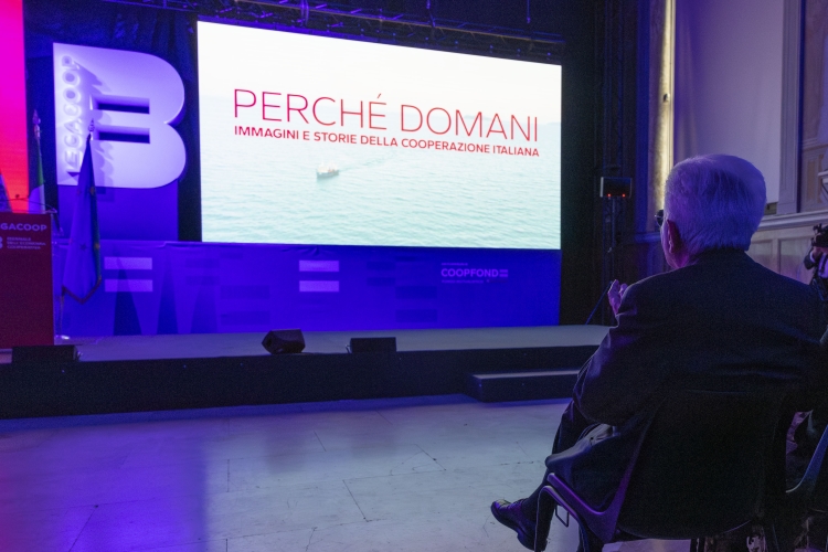Il Presidente della Repubblica Sergio Mattarella in occasione della cerimonia di inaugurazione della Biennale dell’Economia Cooperativa 
