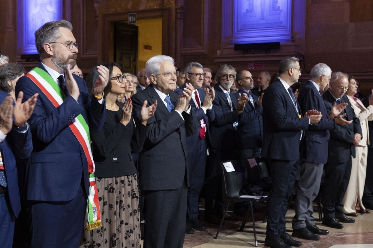 Il Presidente della Repubblica Sergio Mattarella in occasione della cerimonia di inaugurazione della Biennale dell’Economia Cooperativa 
