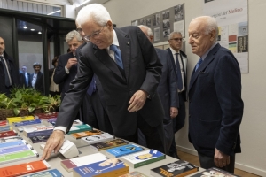 Il Presidente Mattarella alla cerimonia in occasione del 70° anniversario di Fondazione della Società editrice “Il Mulino”
