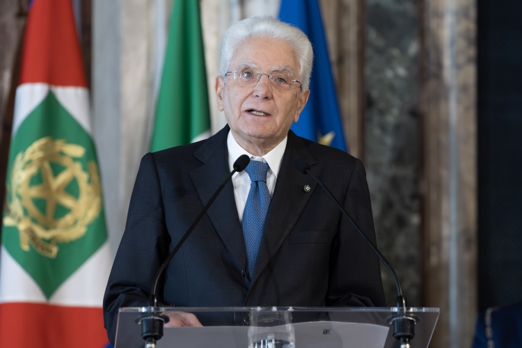 Il Presidente della Repubblica Sergio Mattarella in occasione della cerimonia di celebrazione de “I Giorni della Ricerca”
