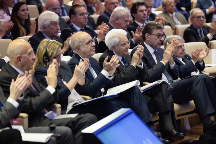 Il Presidente della Repubblica Sergio Mattarella in occasione dell'intervento alla cerimonia della 100^ Giornata Mondiale del Risparmio
