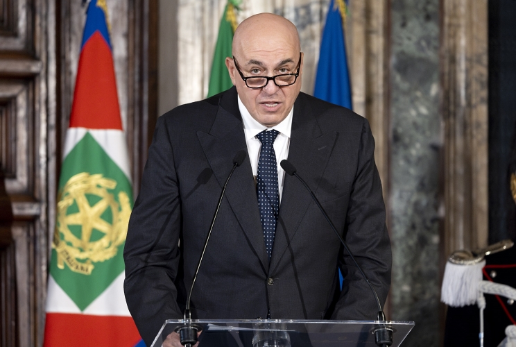 Il Ministro della Difesa Guido Crosetto, in occasione della Giornata dell'Unità Nazionale e delle Forze Armate