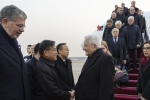 Arrivo del Presidente Mattarella all’aeroporto di Pechino