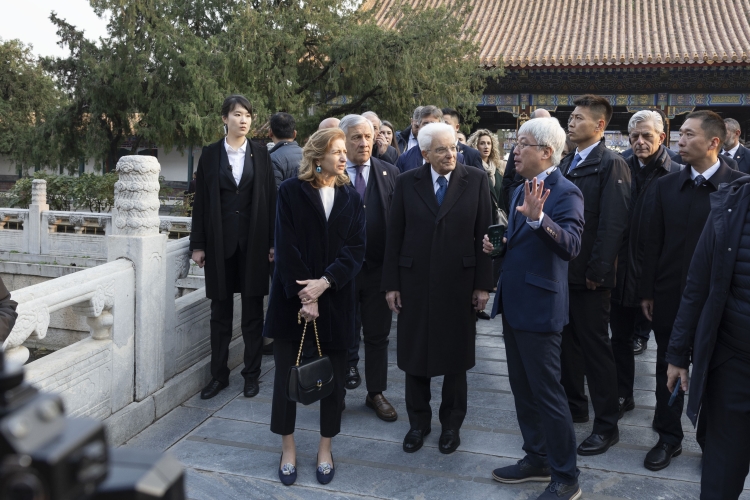 Il Presidente della Repubblica Sergio Mattarella al sito Unesco del Palazzo d'Estate di Pechino  
