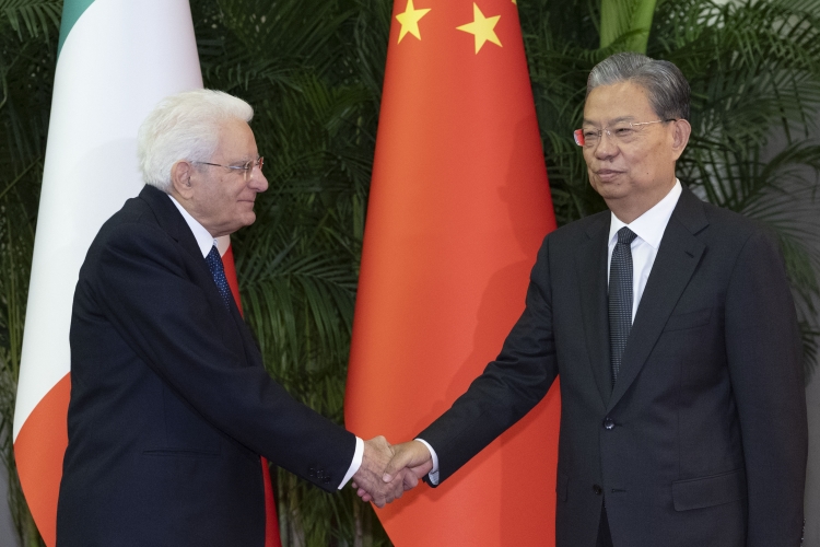 Il Presidente della Repubblica, Sergio Mattarella incontra il Presidente dell’Assemblea Nazionale del Popolo Zhao Leji 
