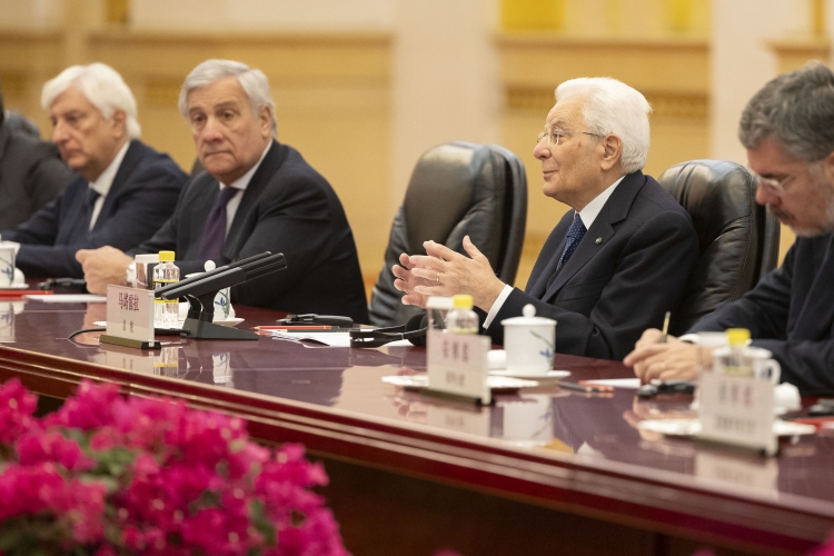 Il Presidente della Repubblica, Sergio Mattarella incontra con il Premier Li Qiang
