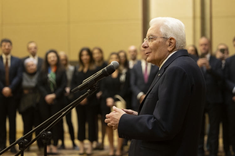 Il Presidente della Repubblica, Sergio Mattarella incontra la collettività italiana a Pechino
