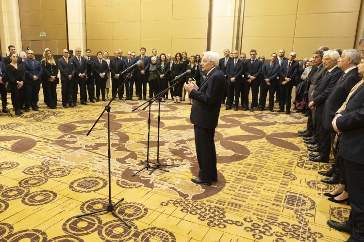 Il Presidente della Repubblica, Sergio Mattarella incontra la collettività italiana a Pechino
