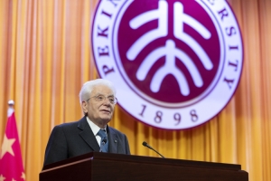 Intervento del Presidente Mattarella all'università di Pechino-Beida