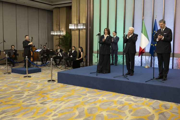 Il Presidente della Repubblica Sergio Mattarella incontra la collettività italiana della circoscrizione consolare di Shanghai 
