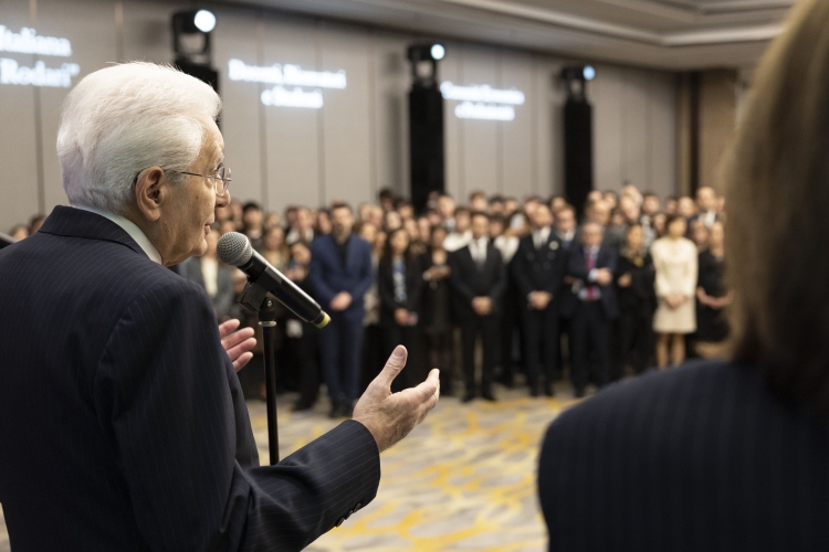 Il Presidente della Repubblica Sergio Mattarella incontra la collettività italiana della circoscrizione consolare di Shanghai 
