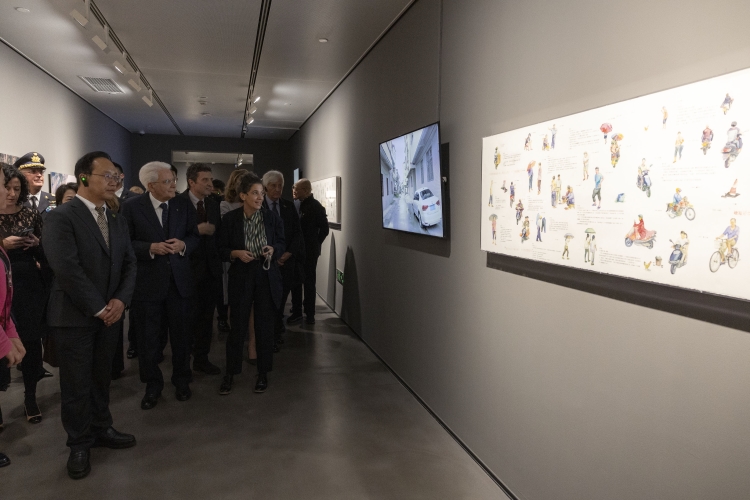 Il Presidente della Repubblica Sergio Mattarella all’Accademia Cinese di Belle Arti 
