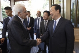 Il Presidente della Repubblica Sergio Mattarella incontra il Segretario Provinciale del Partito Comunista Cinese Wang Hao