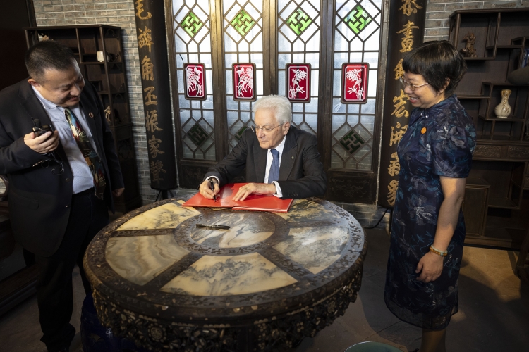 Il Presidente della Repubblica Sergio Mattarella visita la Chen Clan Ancestral Hall   

