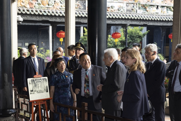 Il Presidente della Repubblica Sergio Mattarella visita la Chen Clan Ancestral Hall   

