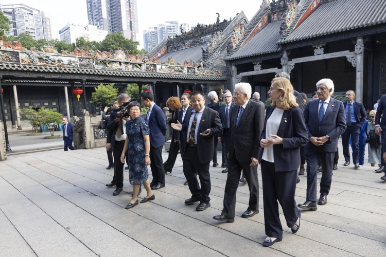 Il Presidente della Repubblica Sergio Mattarella visita la Chen Clan Ancestral Hall   
