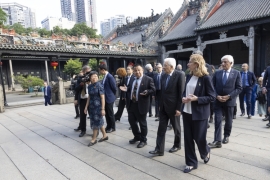 Mattarella visita la Chen Clan Ancestral Hall