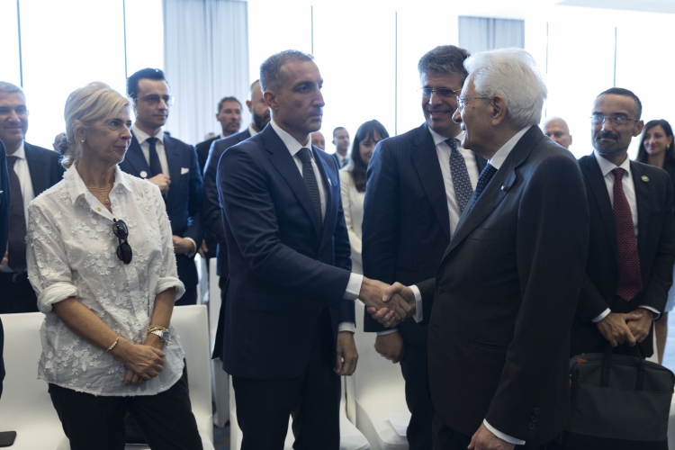 Il Presidente della Repubblica Sergio Mattarella incontra una  rappresentanza del mondo imprenditoriale italiano in Cina  
