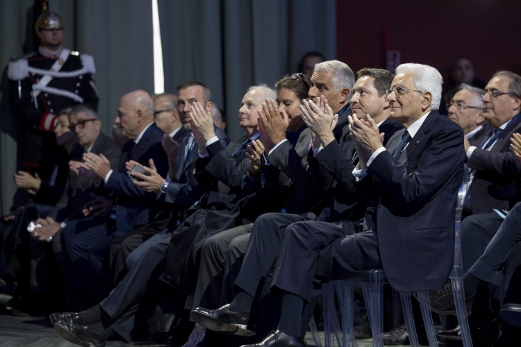 Il Presidente Sergio Mattarella alla cerimonia in occasione del venticinquesimo anniversario dell’Osservatorio Permanente Giovani - Editori