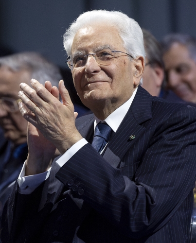 Il Presidente Sergio Mattarella alla cerimonia in occasione del venticinquesimo anniversario dell’Osservatorio Permanente Giovani - Editori