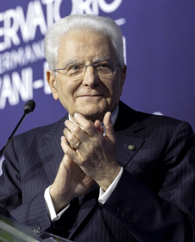 Il Presidente Sergio Mattarella alla cerimonia in occasione del venticinquesimo anniversario dell’Osservatorio Permanente Giovani - Editori