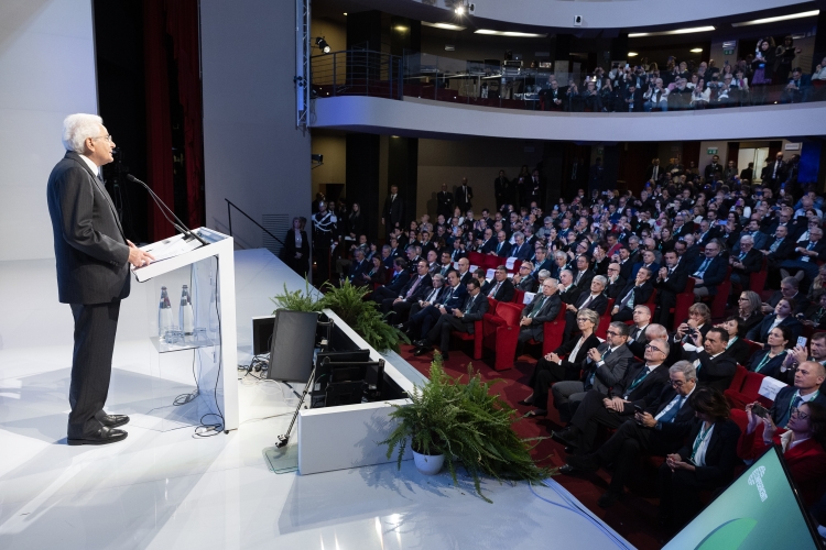 Il Presidente della Repubblica Sergio Mattarella in occasione dell’Assemblea Annuale 2024 Confesercenti “L’impresa diffusa motore dello sviluppo economico e della ricchezza e sicurezza dei territori”  
