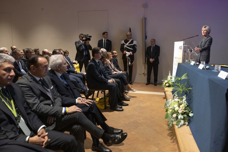 Il Presidente della Repubblica Sergio Mattarella in occasione della cerimonia del bicentenario della fondazione del Museo Egizio  
