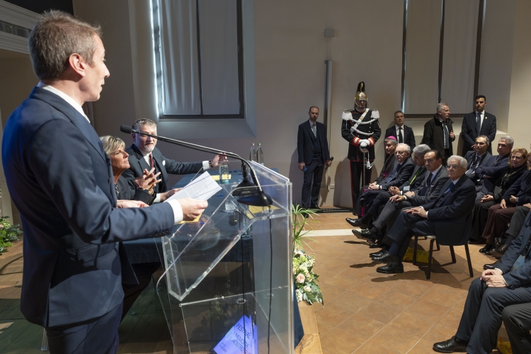 Il Presidente della Repubblica Sergio Mattarella in occasione della cerimonia del bicentenario della fondazione del Museo Egizio  
