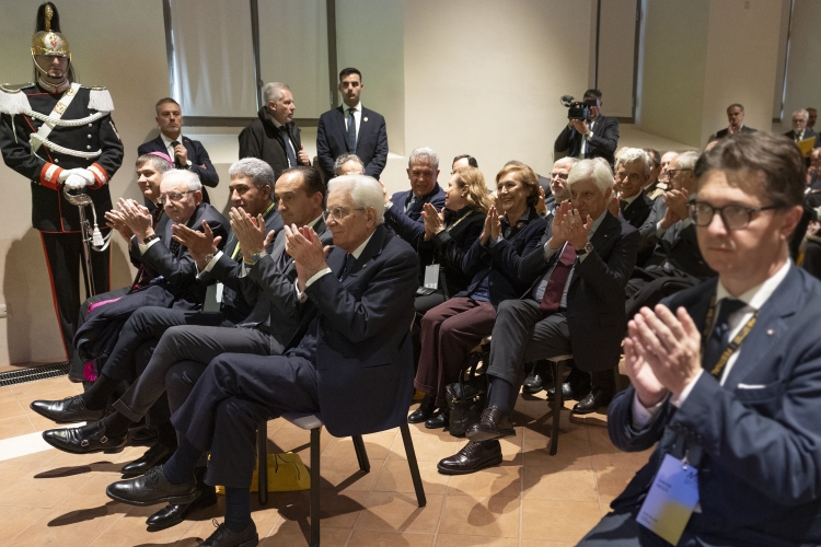Il Presidente della Repubblica Sergio Mattarella in occasione della cerimonia del bicentenario della fondazione del Museo Egizio  
