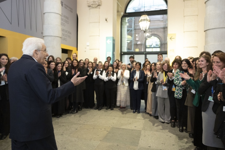 Il Presidente della Repubblica Sergio Mattarella in occasione della cerimonia del bicentenario della fondazione del Museo Egizio  
