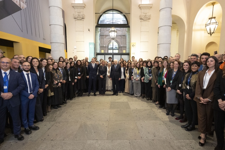 Il Presidente della Repubblica Sergio Mattarella in occasione della cerimonia del bicentenario della fondazione del Museo Egizio  

