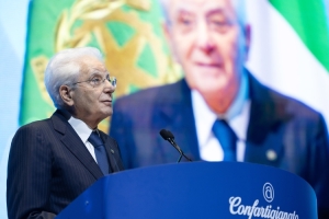 Il Presidente della Repubblica Sergio Mattarella in occasione dell’Assemblea Generale di Confartigianato 
