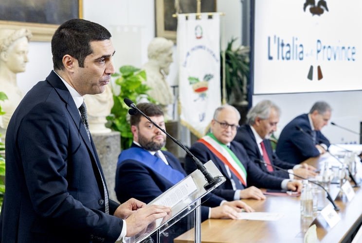 Michele De Pascale, Presidente dell’UPI, in occasione della 35ª Assemblea Congressuale delle Province italiane