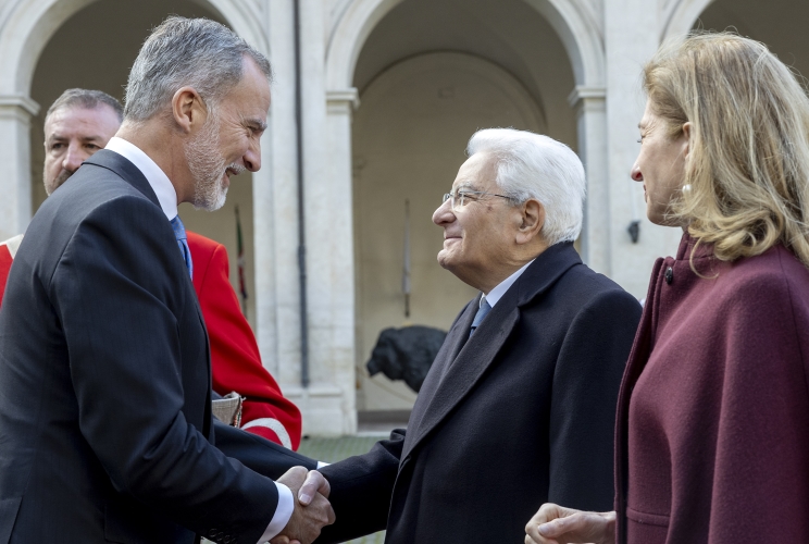 Il Presidente Sergio Mattarella accoglie Sua Maestà il Re Felipe VI di Spagna, in visita di Stato in Italia