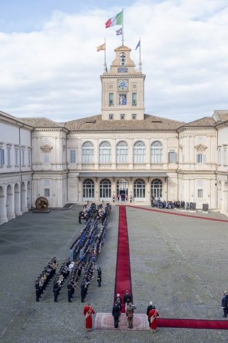 President Mattarella welcomed Their Majesties King Felipe VI and Queen Letizia of Spain on their State Visit
