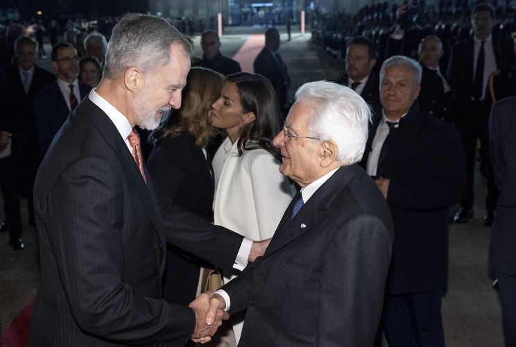 Le Loro Maestà il Re Felipe VI e la Regina Letizia di Spagna si congedano dal Presidente della Repubblica e dalla Signora Laura Mattarella