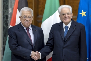 Il Presidente Mattarella incontra il Presidente della Palestina 