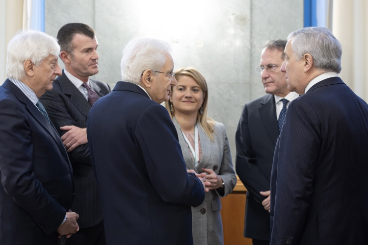 Il Presidente Sergio Mattarella e il Ministro degli Affari Esteri e della Cooperazione Internazionale Antonio Tajani in occasione della XVII Conferenza delle Ambasciatrici e degli Ambasciatori d’Italia


