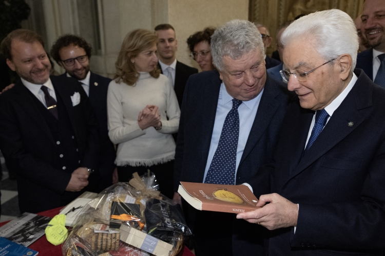 Il Presidente della Repubblica Sergio Mattarella incontra una delegazione della comunità Montana della Valle Seriana 
