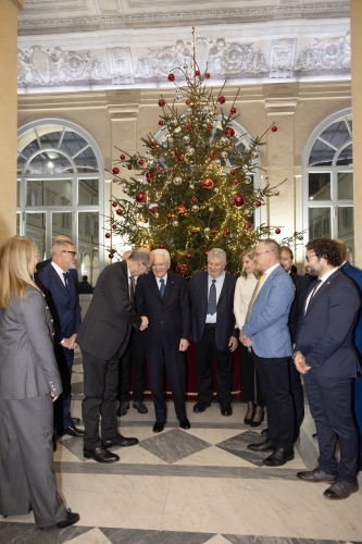 Il Presidente della Repubblica Sergio Mattarella incontra una delegazione della comunità Montana della Valle Seriana 
