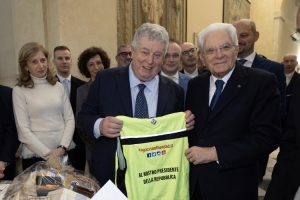Il Presidente della Repubblica Sergio Mattarella incontra una delegazione della comunità Montana della Valle Seriana 
