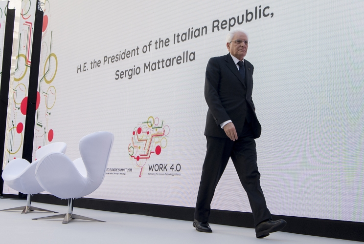 Il Presidente Sergio Mattarella in occasione del XII Simposio Cotec Europa