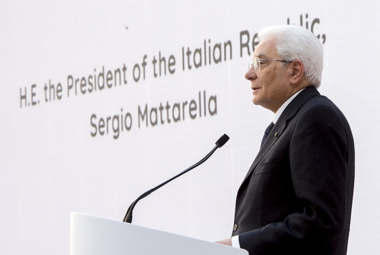 Il Presidente Sergio Mattarella in occasione del XII Simposio Cotec Europa