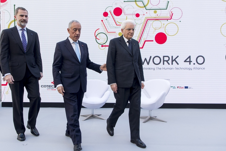 Il Presidente della Repubblica, Sergio Mattarella, il Presidente della Repubblica Portoghese, 