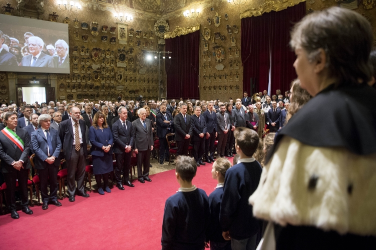 Il Presidente Sergio Mattarella all'inaugurazione dell'anno accademico dell'Università degli Studi di Padova