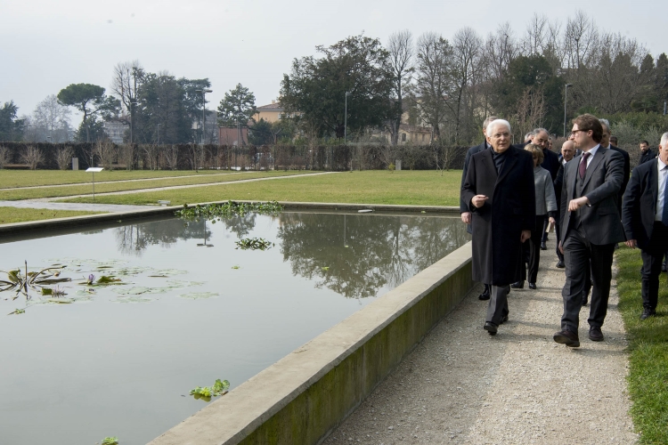 Il Presidente Sergio Mattarella visita l'orto botanico