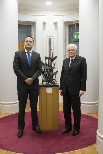 Il Presidente Sergio Mattarella con il Primo Ministro d'Irlanda Leo Varadkar 
