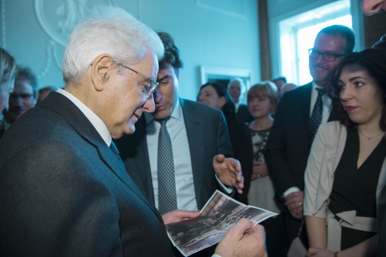 Il Presidente Sergio Mattarella, nella Residenza ufficiale dell'Ambasciatore d'Italia, 